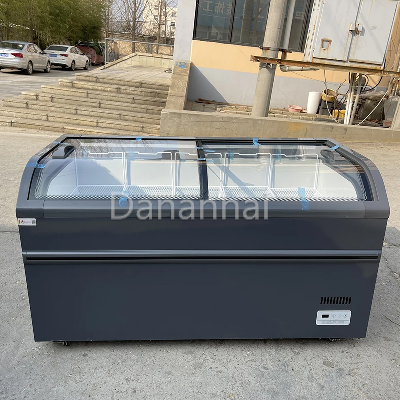 Commercial Chest Freezer - Profesjonalna lodówka w stylu wyspy, przeznaczona