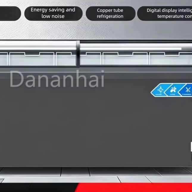 Commercial Chest Freezer - Komercyjna zamrażarka wyszczelniona, z zakrzywionym szklanym