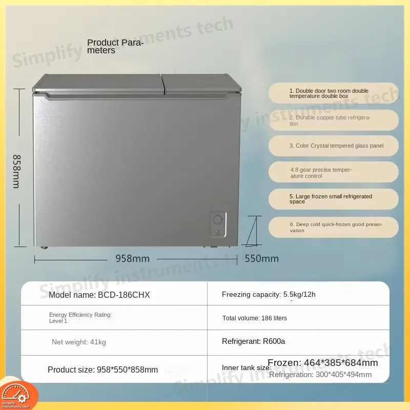 Duża, dwudrzwiowa zamrażarka d – Commercial Chest Freezer recenzja i cena